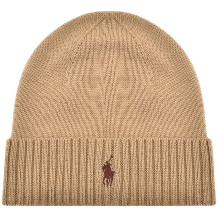 Ralph Lauren Beanie Hat Brown Mainline Menswear Denmark